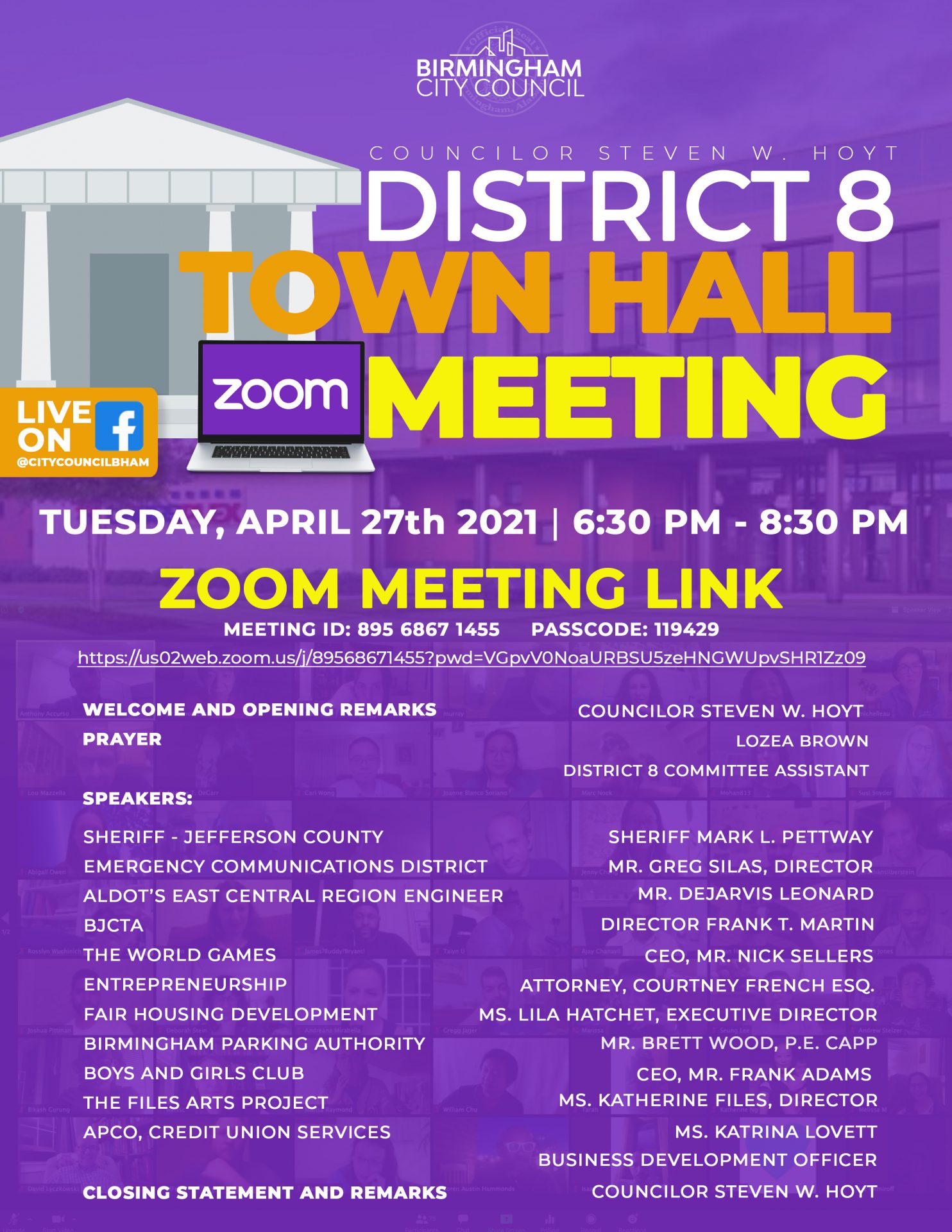 VIRTUAL District 8 Town Hall Meeting – The Official Website of the ...